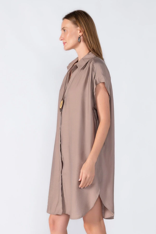 Chemise manga morcego com detalhe