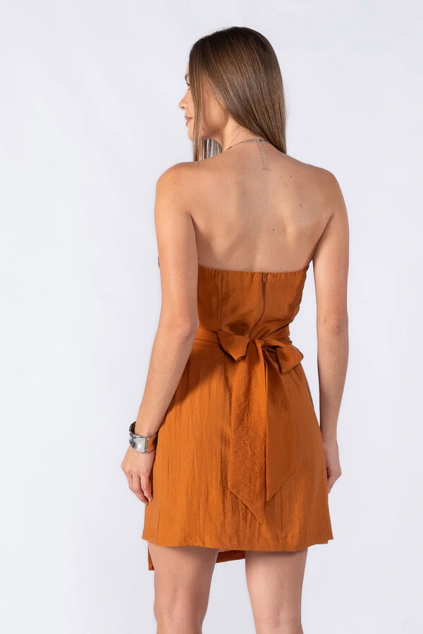 Vestido curto tomara que caia