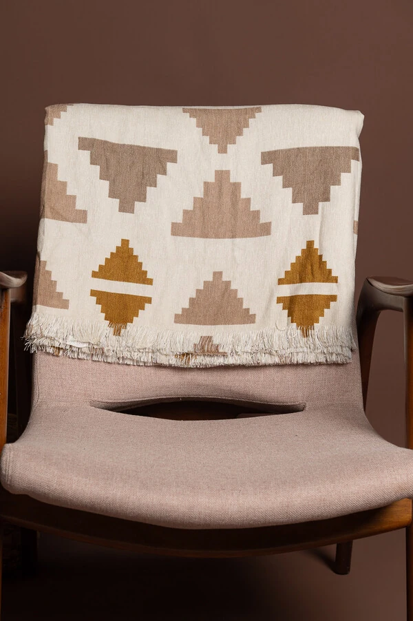 Manta para sofa estampada