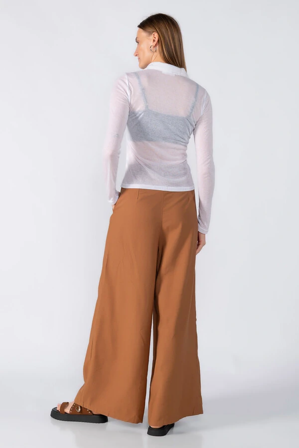 Blusa malha canelada