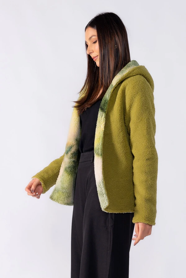 Casaco dupla face tie dye