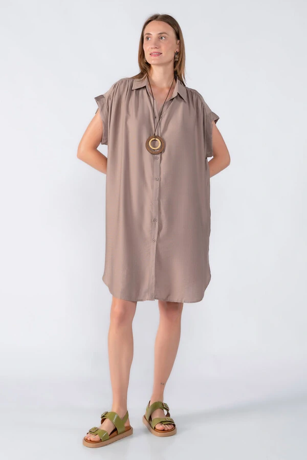 Chemise manga morcego com detalhe