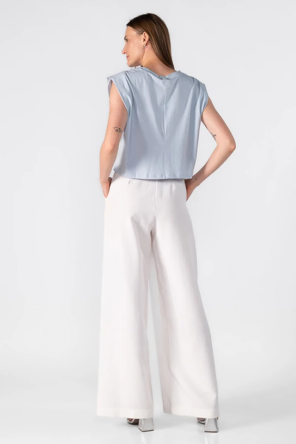 Blusa cropped muscle tee