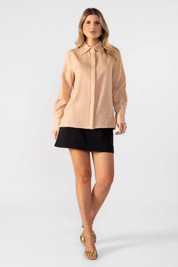 Camisa manga longa com vista dupla