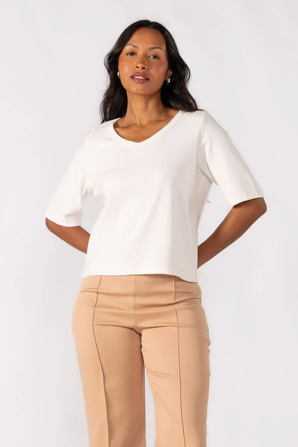 Blusa oversized manga 3/4