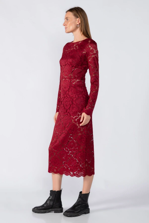 Vestido em renda top e short