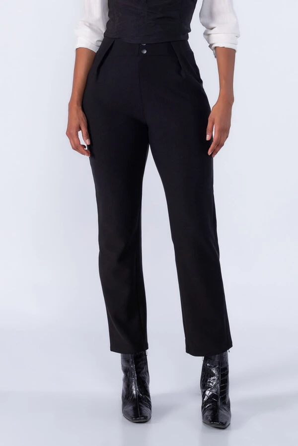 Calça Pregas Cos