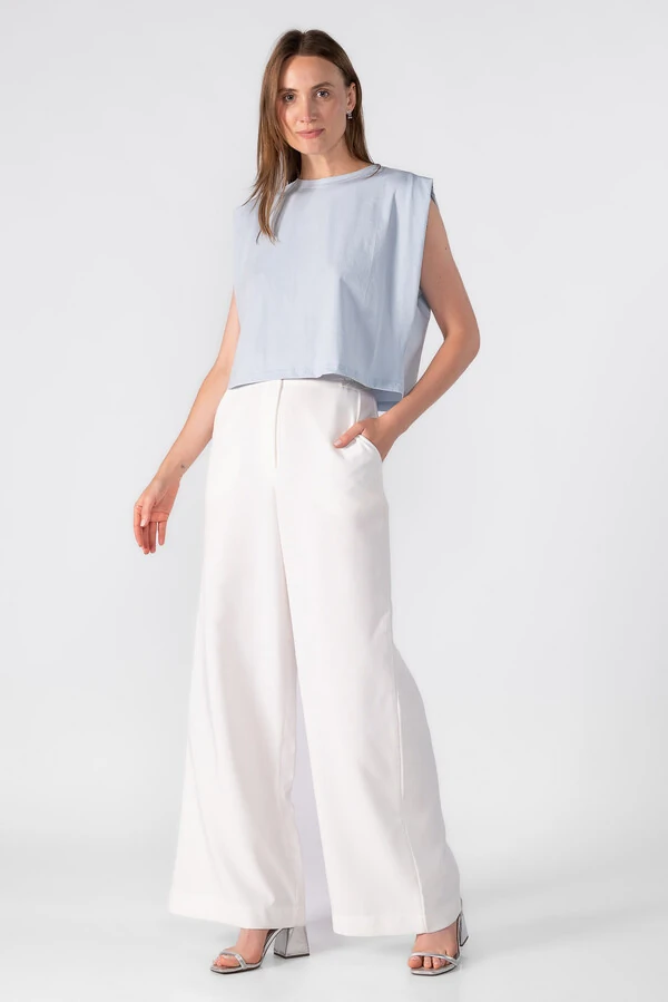 Blusa cropped muscle tee