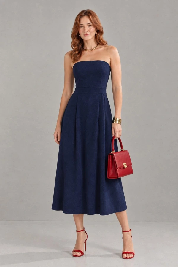 Vestido Viscolinho tomara que caia