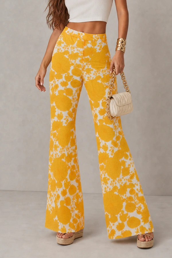 Conjunto blusa e calça estampado