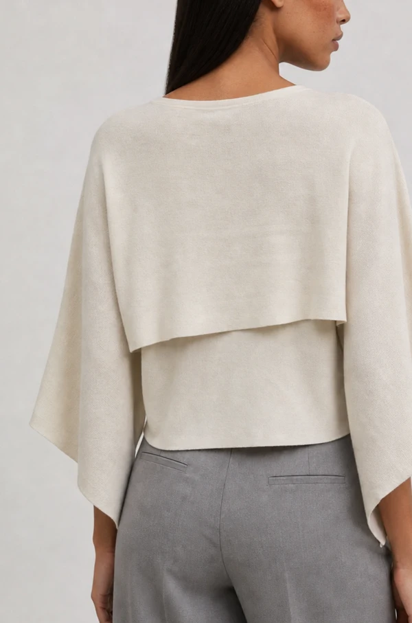 Blusa poncho fluida
