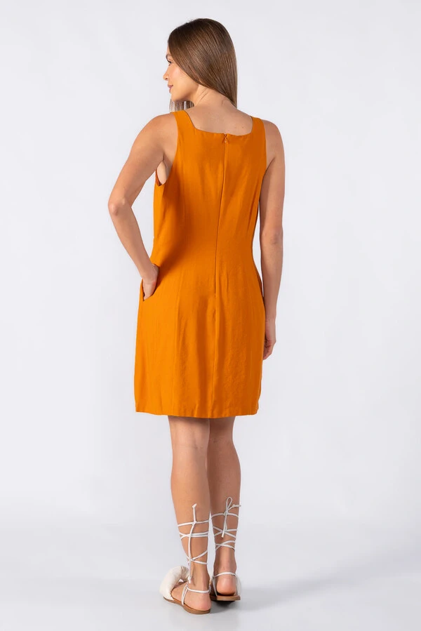 Vestido curto em viscose
