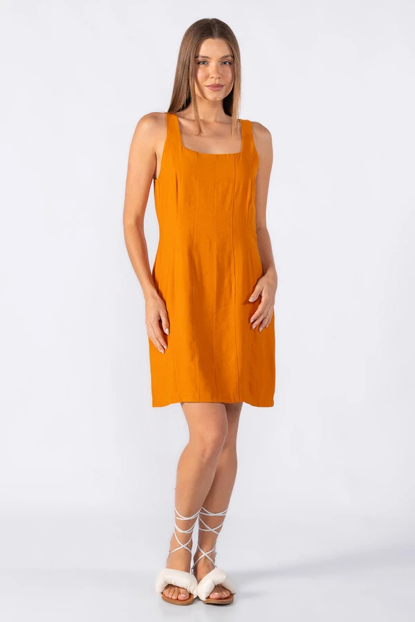 Vestido curto em viscose