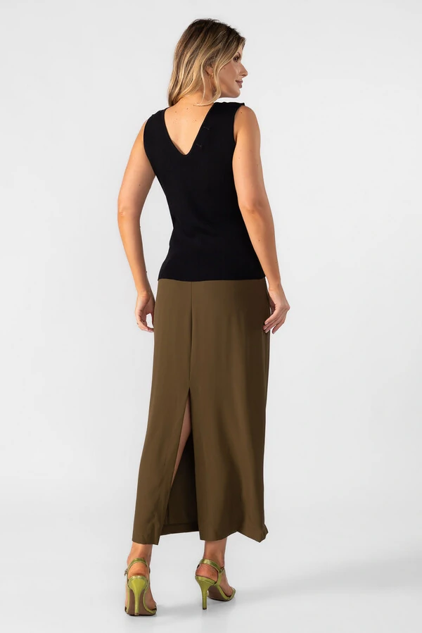 Blusa regata decote em v