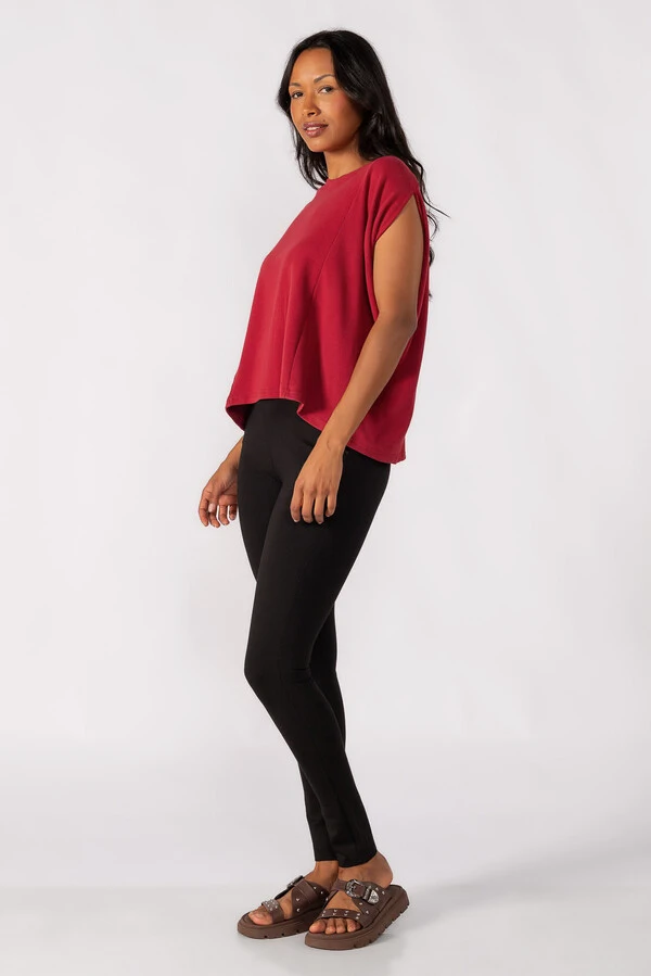 Blusa oversized canelada