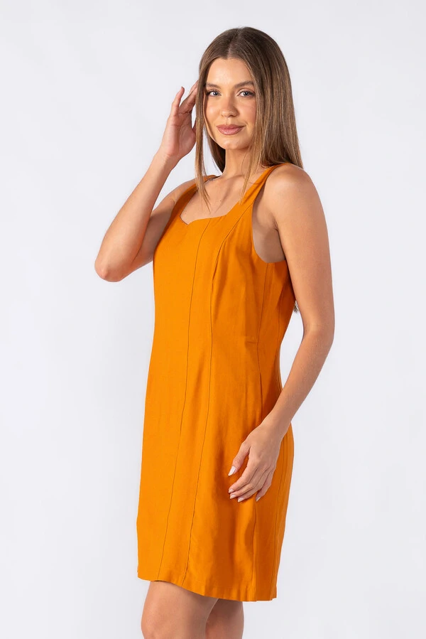 Vestido curto em viscose