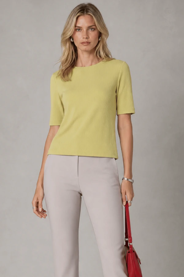 Blusa Canelada Básica