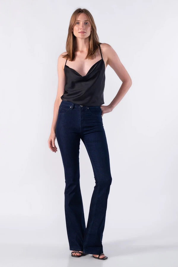 Calca jeans flare
