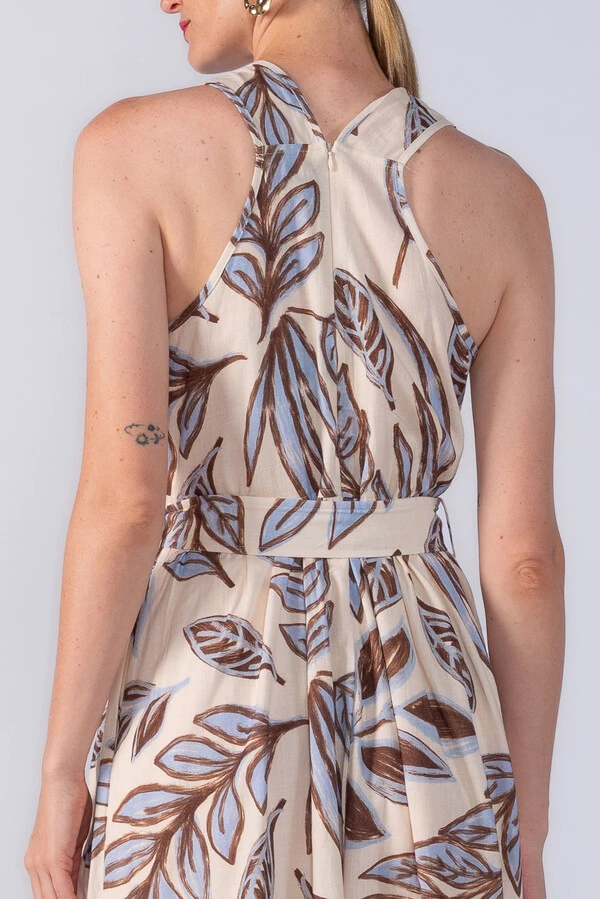 VESTIDO MIDI ESTAMPADO