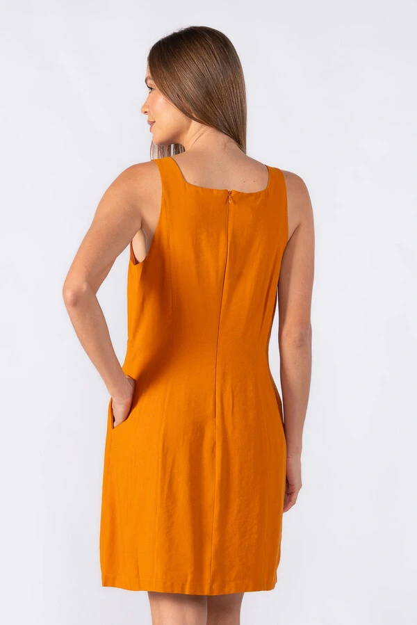 Vestido curto em viscose