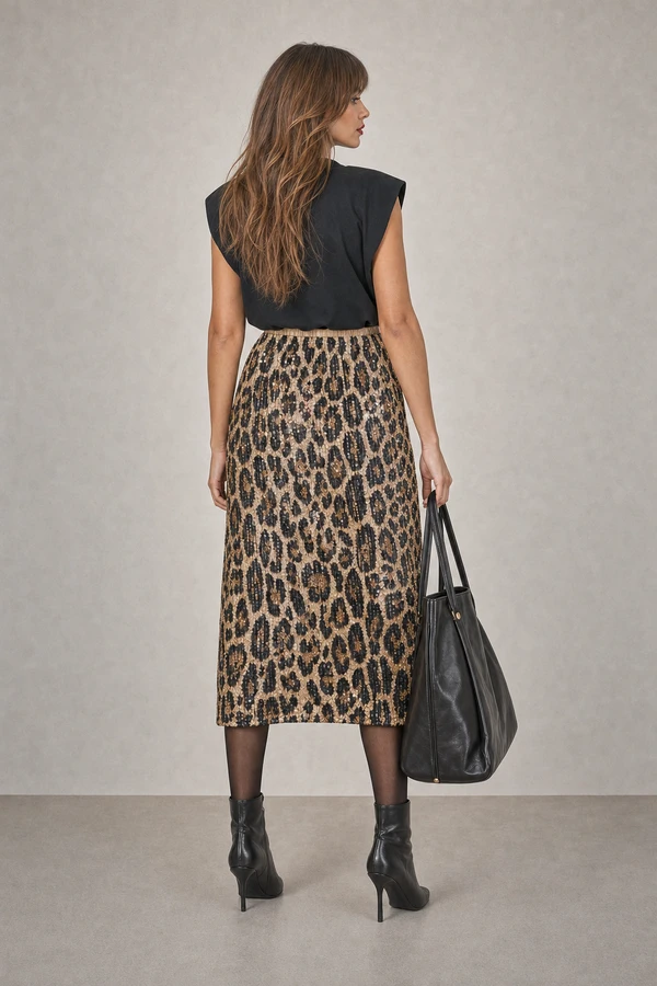 Saia animal print paete