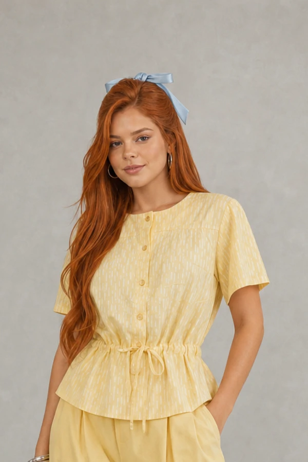 Conjunto calça e blusa estampada