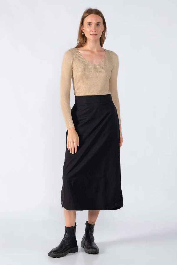 Blusa manga longa aplicacao em strass