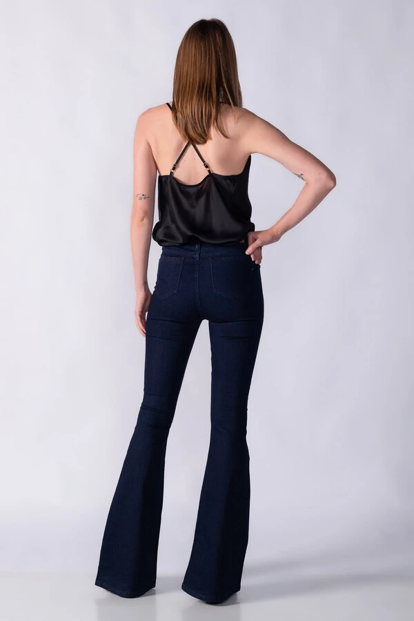 Calca jeans flare