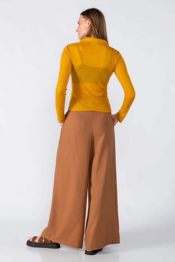 Blusa malha canelada