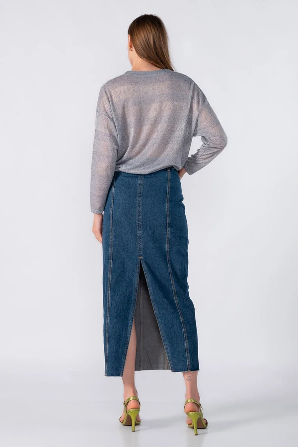 Blusa com cordao regulavel na cintura