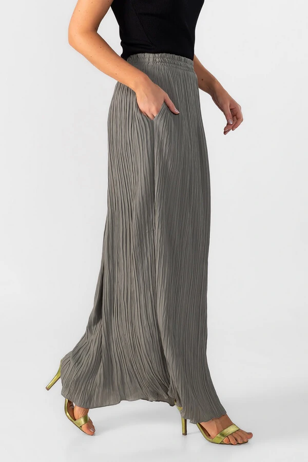 Saia longa plissada