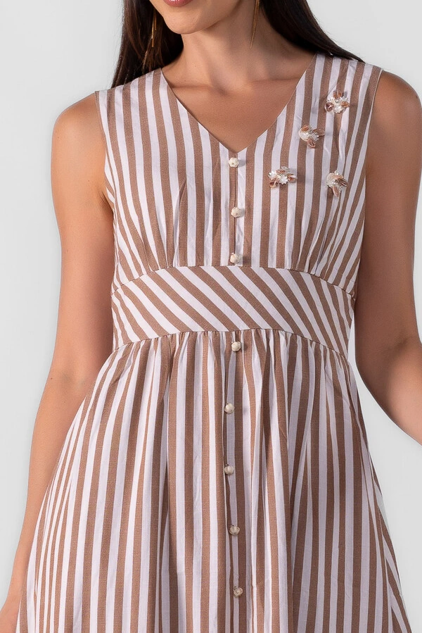 Vestido longo aplicação bordadas