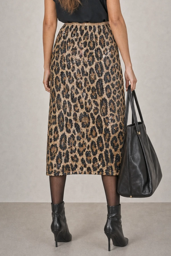 Saia animal print paete