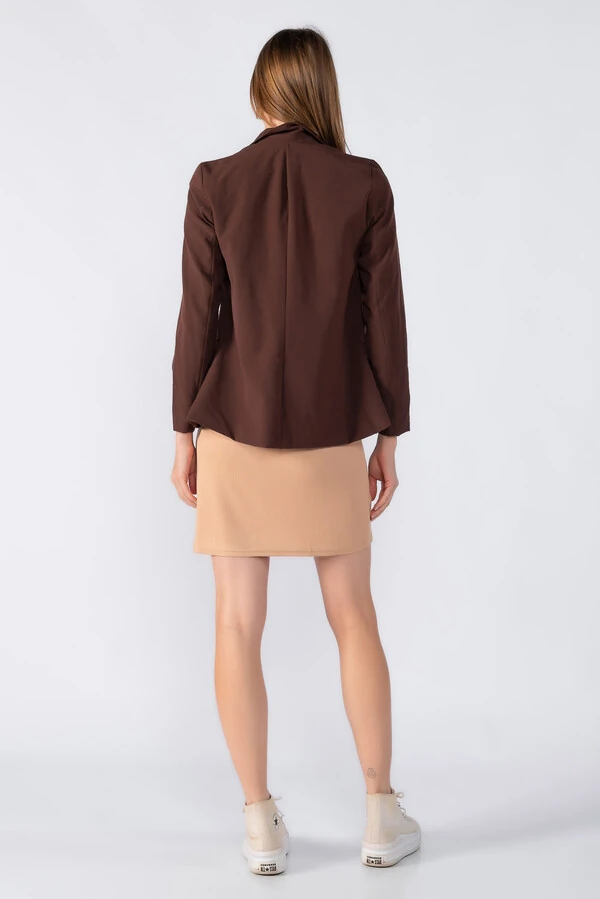 Vestido curto canelado manga japonesa