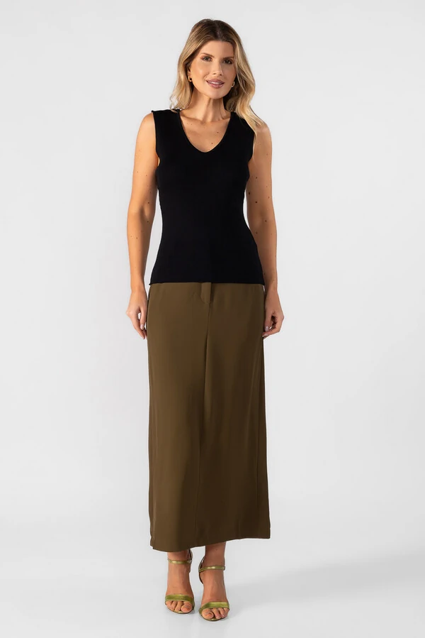 Blusa regata decote em v