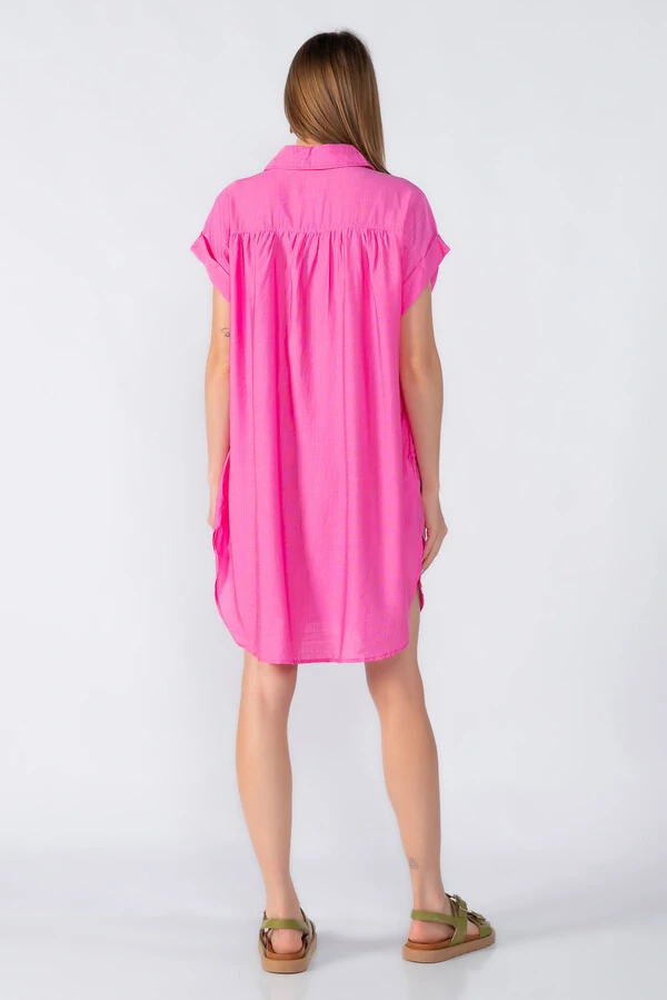 Chemise manga morcego com detalhe