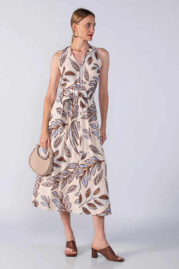 VESTIDO MIDI ESTAMPADO