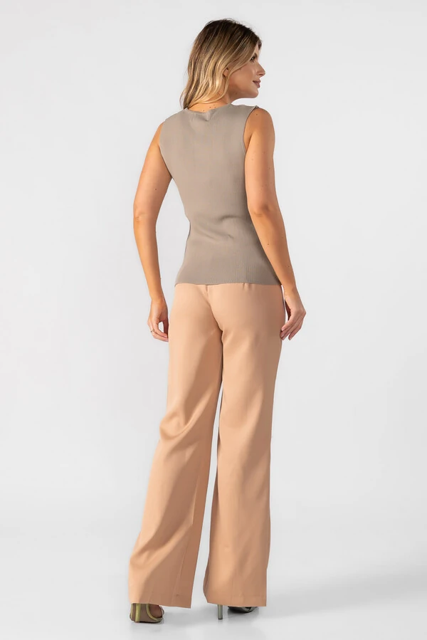 Blusa regata modal canelada