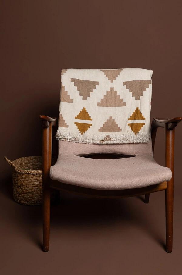 Manta para sofa estampada