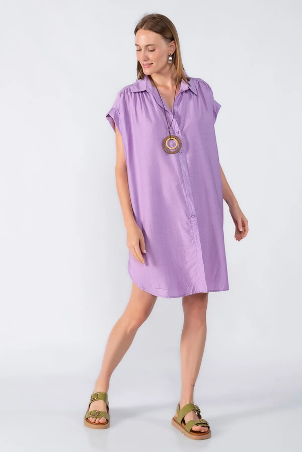 Chemise manga morcego com detalhe