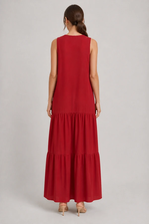 Vestido longo regata