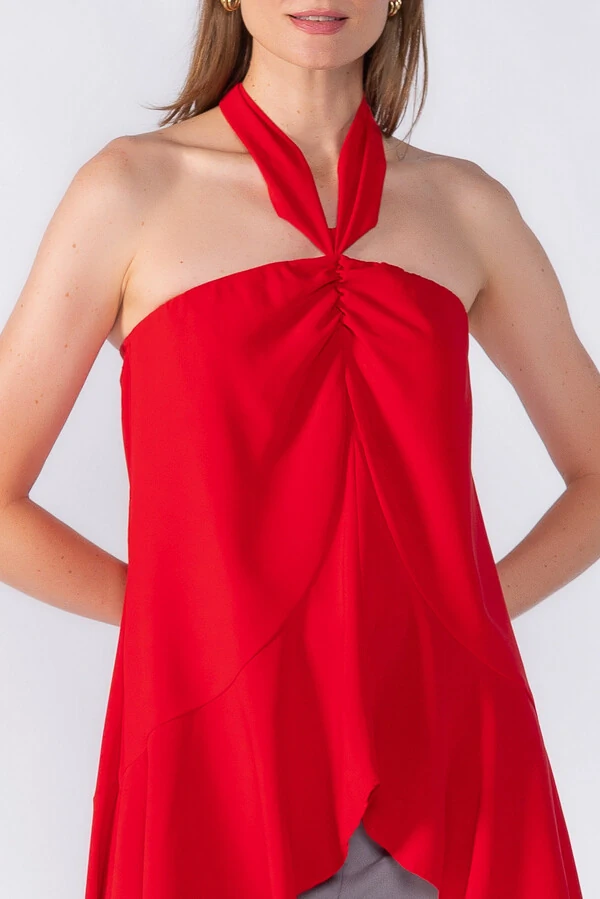 Blusa mullet com amarração