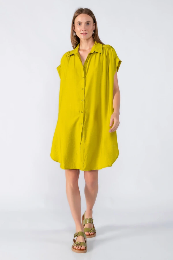 Chemise manga morcego com detalhe