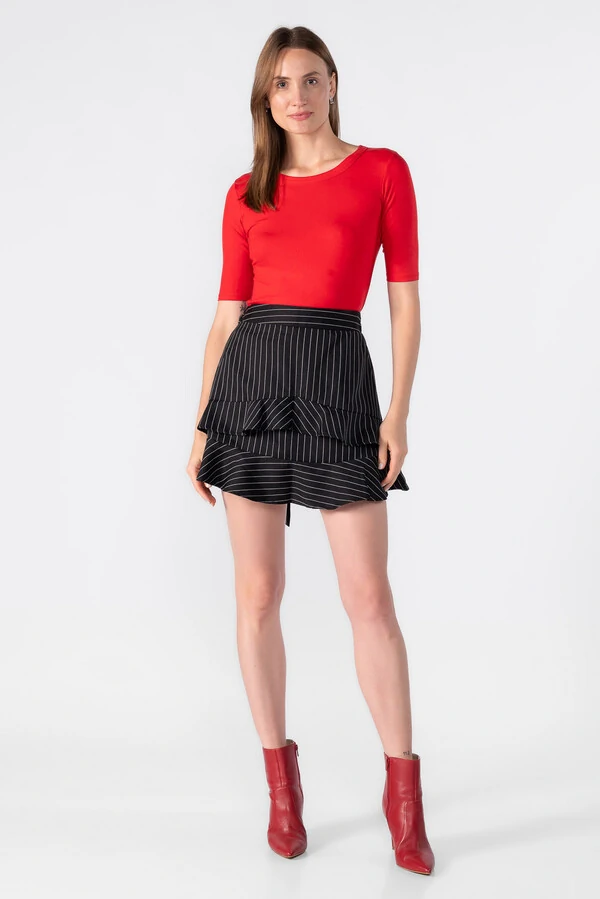 Blusa malha basica manga 3/4