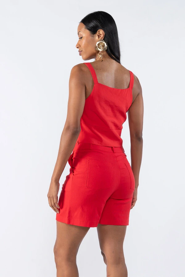 Blusa Cropped zíper lateral