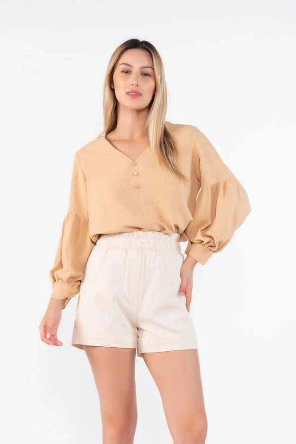 Shorts em algodao clochard
