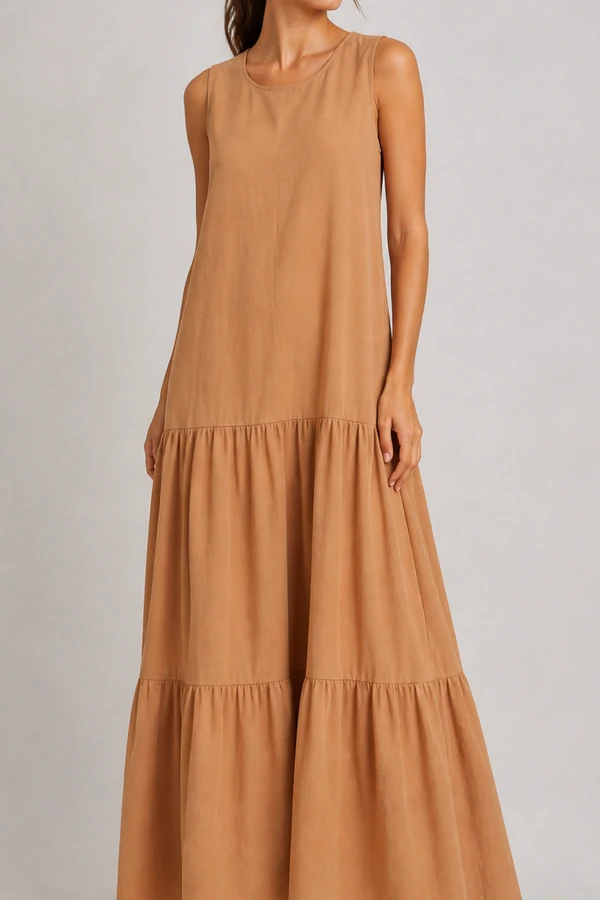 Vestido longo regata