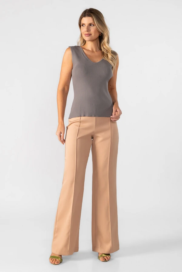 Blusa regata decote em v