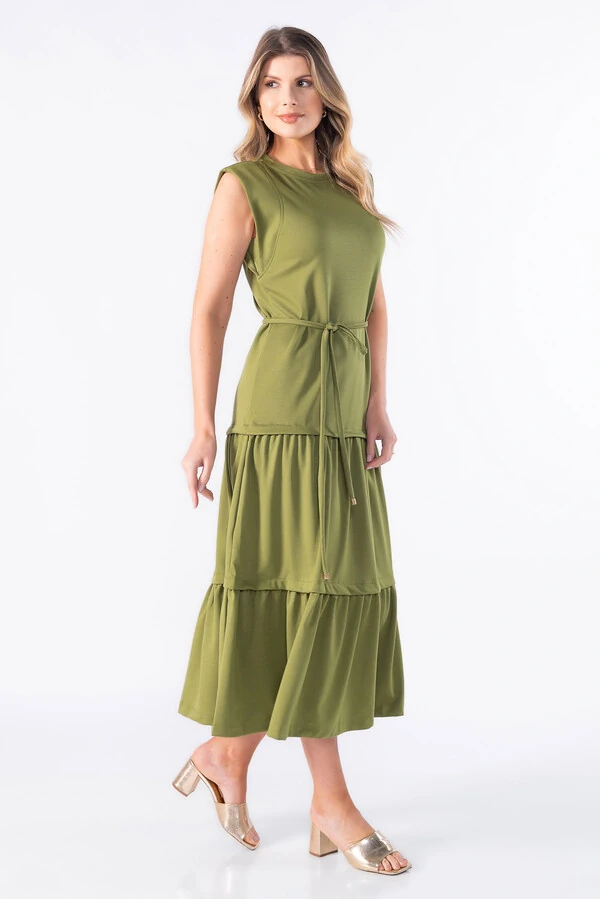 Vestido muscle tee midi