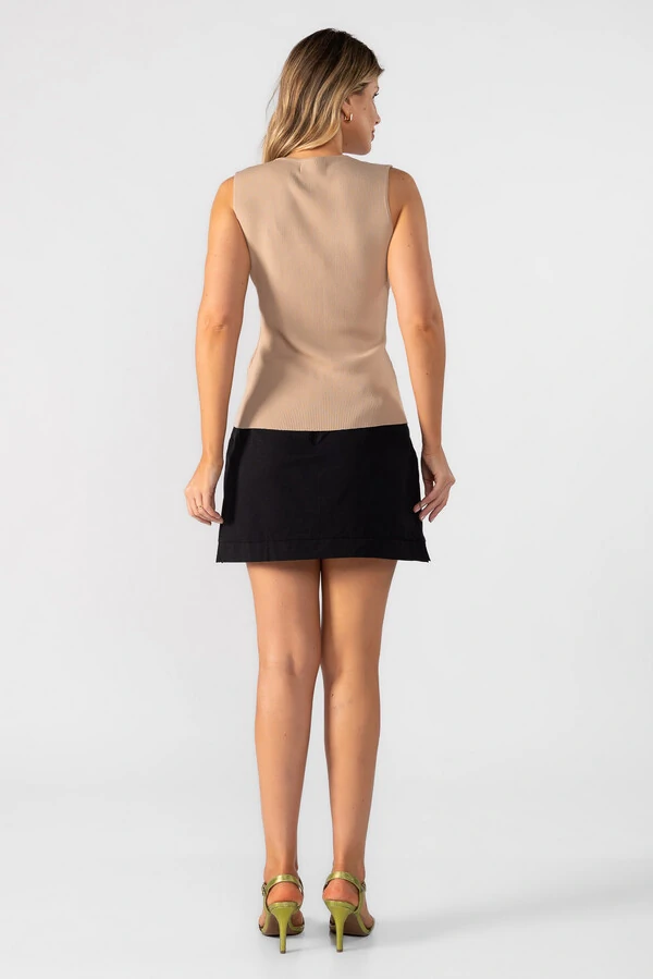 Blusa regata modal canelada